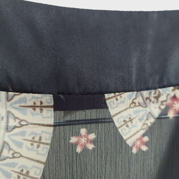 Speechless Sleeveless Y2K V-Neck Blouse Sz. Large Red Black Satin Chiffon - Picture 8 of 8